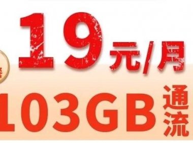 可选号,全国发货!联通阳春卡19元包103G通用流量+100分钟通话